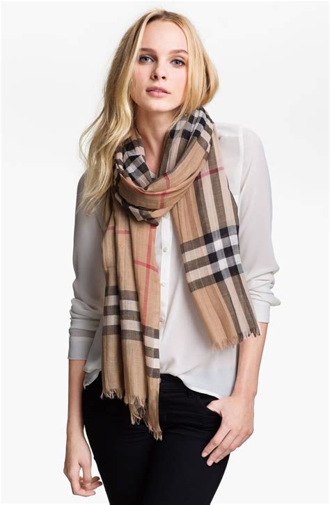 burberry scarf wool silk|Burberry silk scarf nordstrom.